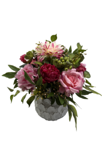 bouquet with a vase